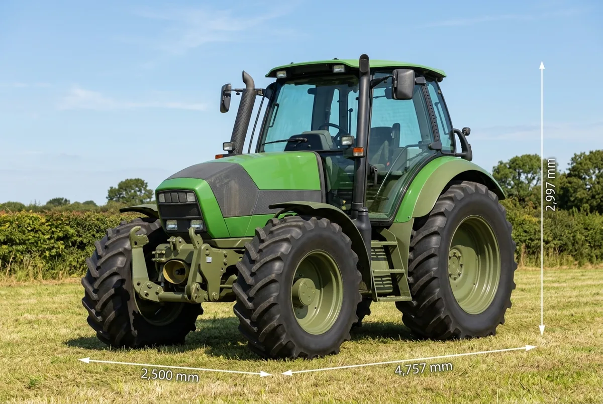 Illustration of the Deutz-Fahr Agrotron TTV 610, a drawing generated from its specification record