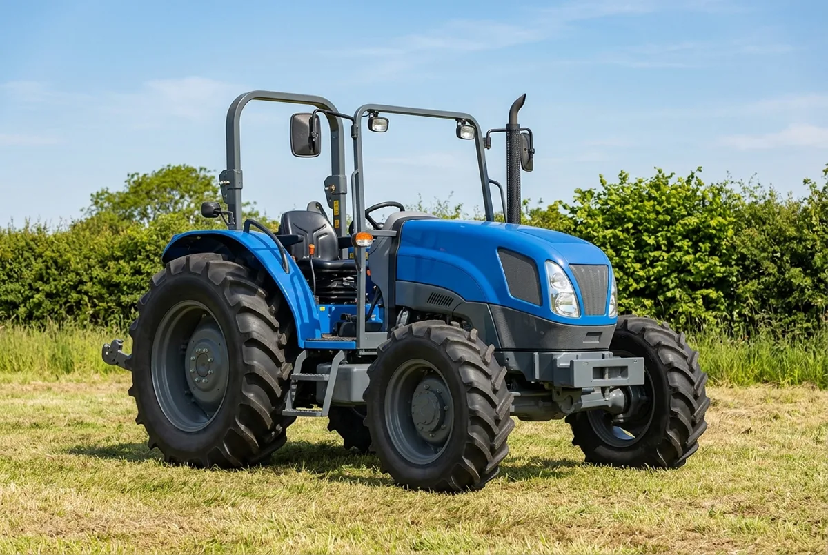 Illustration of the 2008–2012 New Holland T-4020, a 64 hp farm tractor, a drawing generated from its specification record